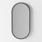 Bathroom Composition Washbasin in Ceramic and Mirror Made in Italy - Chantal Viadurini