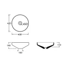 Bathroom Composition Washbasin in Ceramic and Mirror Made in Italy - Hoscar Viadurini