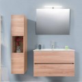 Bathroom Cabinet 90 cm, Wah Basin, Mirror and Column – Becky