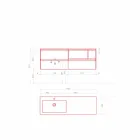 Bathroom Furniture Composition, Modern and Suspended Design Made in Italy - Callisi8 Viadurini