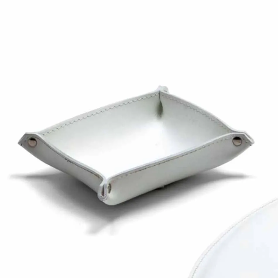 Modern Regenerated Leather Office Composition Made in Italy - Meduna Viadurini