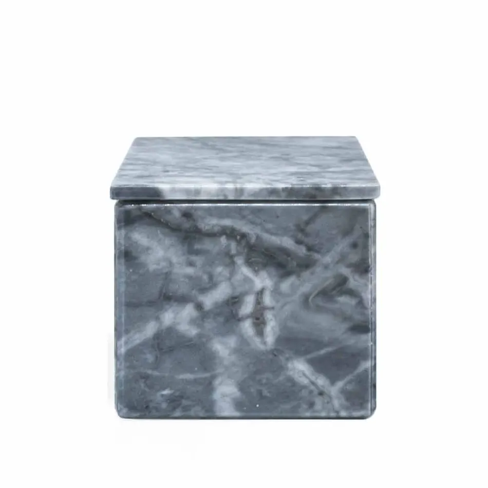 Composition of Marble Bathroom Accessories Made in Italy, 4 Pieces - Deano Viadurini