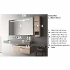 Design Composition for Bathroom Modern Suspended Furniture Made in Italy - Farart2 Viadurini