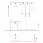 Design Composition for Bathroom Modern Suspended Furniture Made in Italy - Farart2 Viadurini