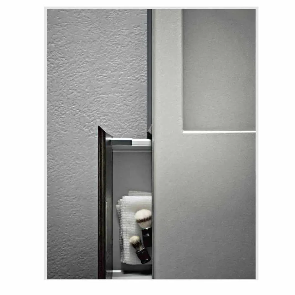 Composition of Handcrafted Furniture for Modern Design Bathroom on the Ground - Farart3 Viadurini