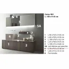 Modern Design Ground Bathroom Furniture Composition - Farart1 Viadurini
