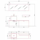 Modern Design Ground Bathroom Furniture Composition - Farart1 Viadurini