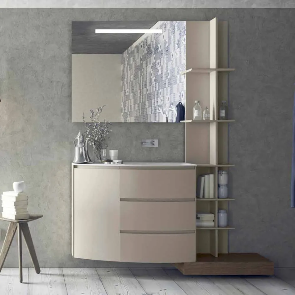 Composition of Furniture for the Bathroom of Modern Design - Callisi13 Viadurini