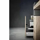 Modern Bathroom Composition of Ground Design Furniture Made in Italy - Farart6 Viadurini