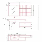 Modern Bathroom Composition of Ground Design Furniture Made in Italy - Farart6 Viadurini