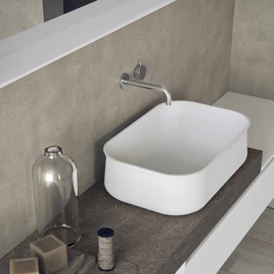 Modern and Suspended Composition of Design Bathroom Furniture - Callisi2 Viadurini