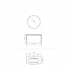 Composition for the Suspended Bathroom of Modern Design Made in Italy - Callisi11 Viadurini