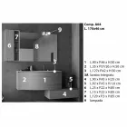 Suspended and Modern Composition for the Bathroom, Made in Italy Design - Callisi4 Viadurini