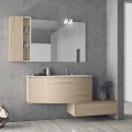 Suspended and Modern Composition for the Bathroom, Made in Italy Design - Callisi4