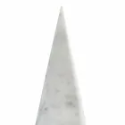Large Decorative Cone in White Carrara Marble Made in Italy - Connu Viadurini