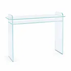 Wall Console for Entrance in Extra-clear Glass Minimal Design - Salvie Viadurini