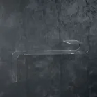 Suspended Wall Console in Transparent Design Acrylic Crystal - Cesarea Viadurini