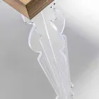 Wall Console in Transparent Plexiglass and Modern Design Wood - Betone Viadurini