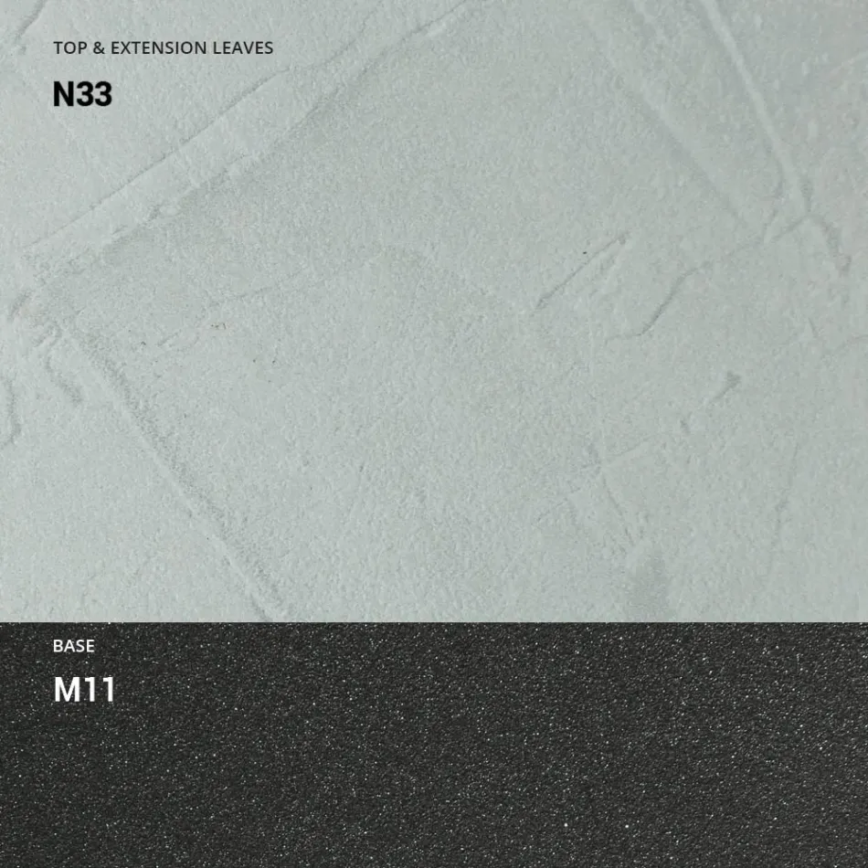 Extendable Console 150 cm in Metal and Melamine Made in Italy - Flap Viadurini