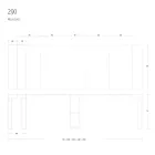 Extendable Console to 290 cm in Melamine Wood Made in Italy - Paride Viadurini