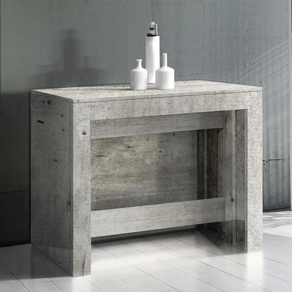 Console Extendable to 300 cm from Entrance or Living Room in Wood - Katharina Viadurini