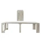 Console Extendable to 300 cm from Entrance or Living Room in Wood - Katharina Viadurini