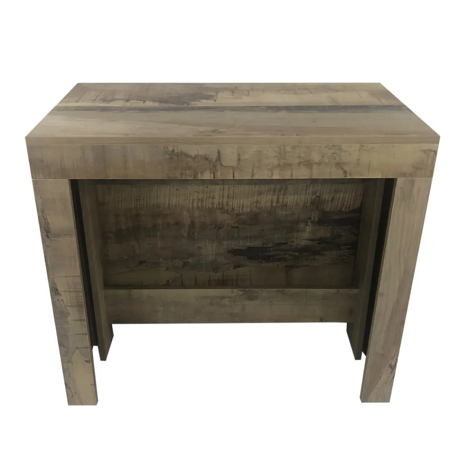 Console Extendable to 300 cm from Entrance or Living Room in Wood - Katharina Viadurini