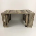 Console Extendable to 300 cm from Entrance or Living Room in Wood - Katharina Viadurini