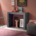 Extendable Table Console Up to 290 cm with Wooden Top Made in Italy - Seregno