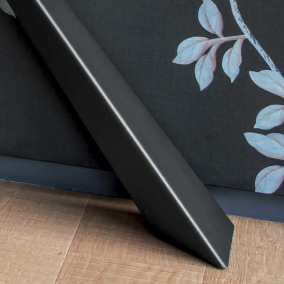 Console with Mortar Effect Top and Metal Base Made in Italy - Timedio Viadurini