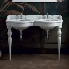 Classic double bowl bathroom console made in Italy, Magda Viadurini