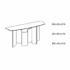Made in Italy Design Console in Ceramic and Glass - Random Viadurini