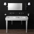 Double console on ceramic legs vintage style 900 'Serenity