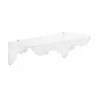Fixed wall-mounted white plexiglass wall-mounted white console, made in Italy Viadurini