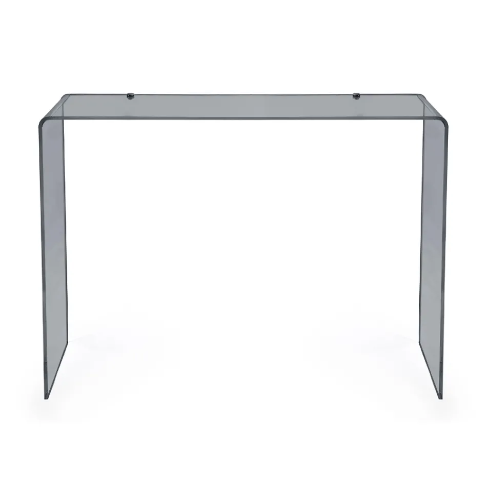Fixed Console in White or Smoked Plexiglass Made in Italy - Genio Viadurini