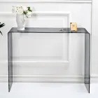 Fixed Console in White or Smoked Plexiglass Made in Italy - Genio Viadurini