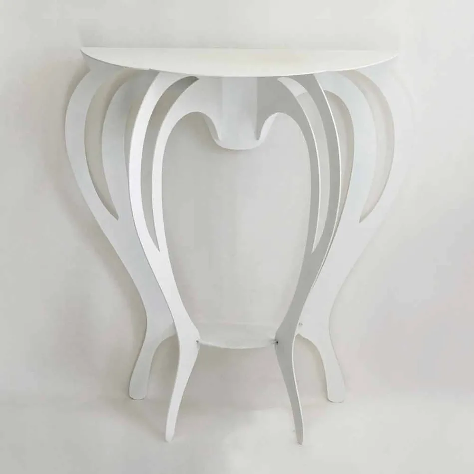 Console in Colored Iron of Modern Design Made in Italy - Barbata Viadurini