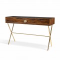 Modern console table Ada 4, with sliding drawers,made of glossy ebony