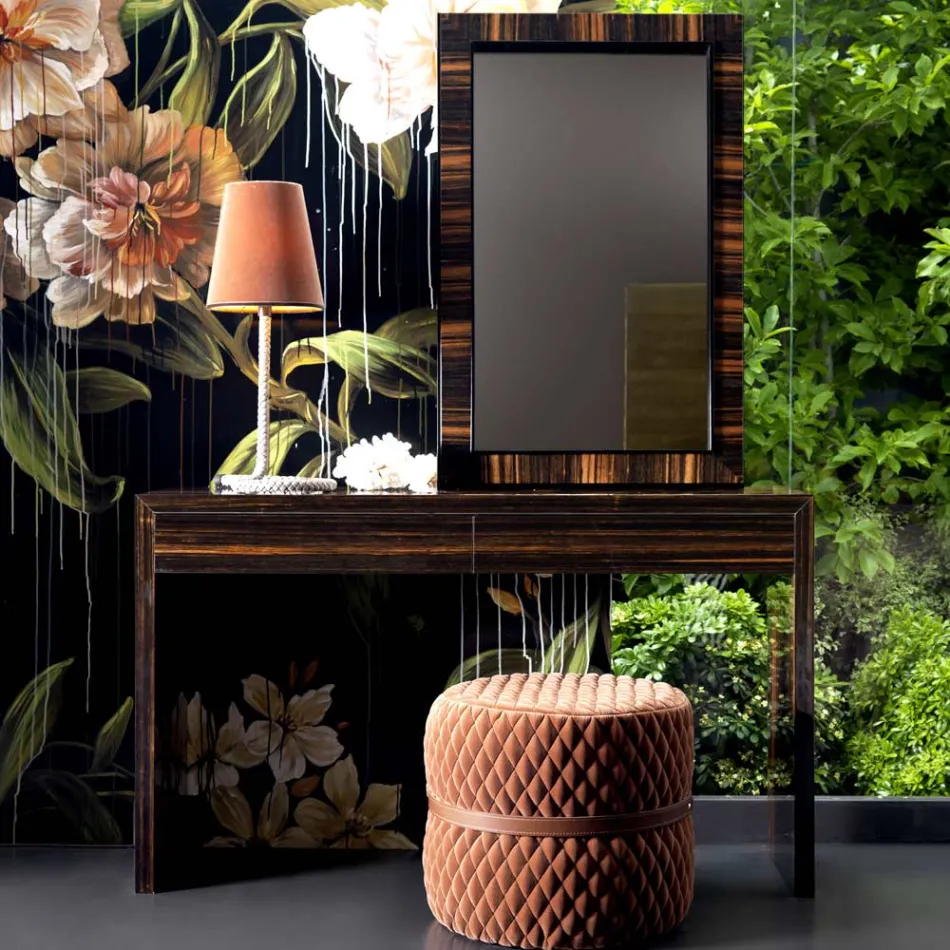 Grilli Zarafa modern design ebony wood console 100 % made in Italy Viadurini