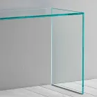 Console in Extra-clear Glass Elegant Minimal Design 2 Dimensions - Selex Viadurini