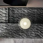 Design Entrance Console Extralight Decorated Glass Made in Italy - Sestola Viadurini