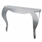 Modern Console in Iron Leaf Gold or Silver Made in Italy - Daledale Viadurini