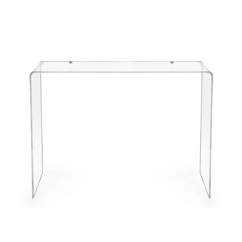 Modern Console Table in Transparent or Multicolor Plexiglass Made in Italy - Emy Viadurini