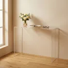 Modern Console Table in Transparent or Multicolor Plexiglass Made in Italy - Emy Viadurini