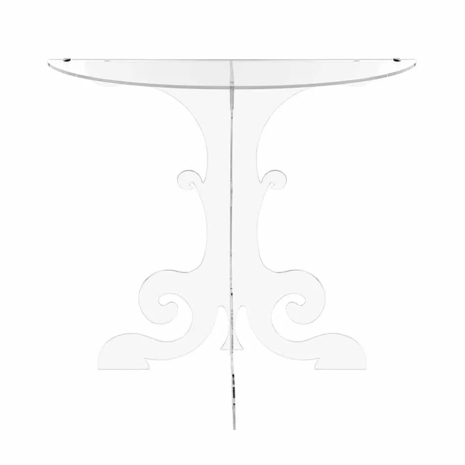 Modern console in transparent plexiglass produced in Italy, Belfiore Viadurini