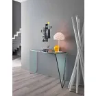 Console for Modern Entrance in Extralight Glass Made in Italy - Rosalia Viadurini