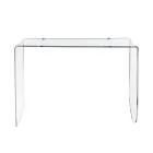 Alarico Transparent Plexiglass Console Table with a Modern Design Made in Italy Viadurini
