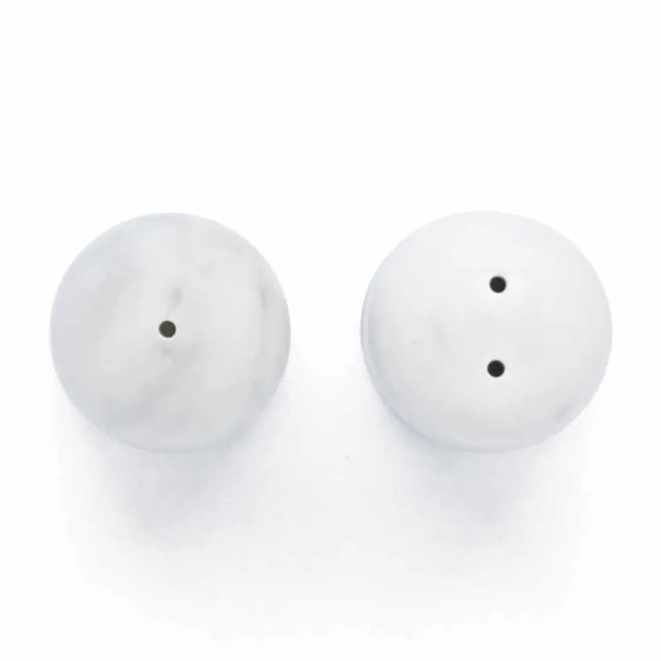 Salt and Pepper Containers in Carrara and Marquinia Marble Made in Italy - Xino Viadurini