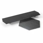 Pair of Trays in Black or Gold Lacquered Steel Modern Design - Savona Viadurini