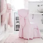 Elegant Chair Cover for Living Room in Colored Cotton with Backrest - Filippa Viadurini